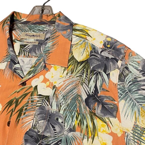 Tommy Bahamas Silk Tropical Floral Button Down Shirt Size XL - Picture 2 of 6